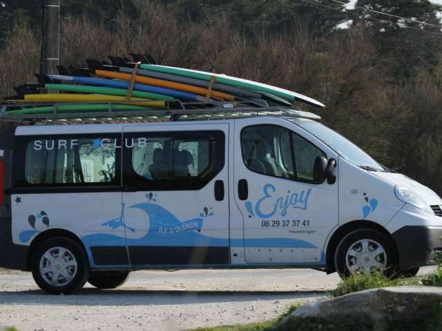 enjoy ecole surf oléron - camion